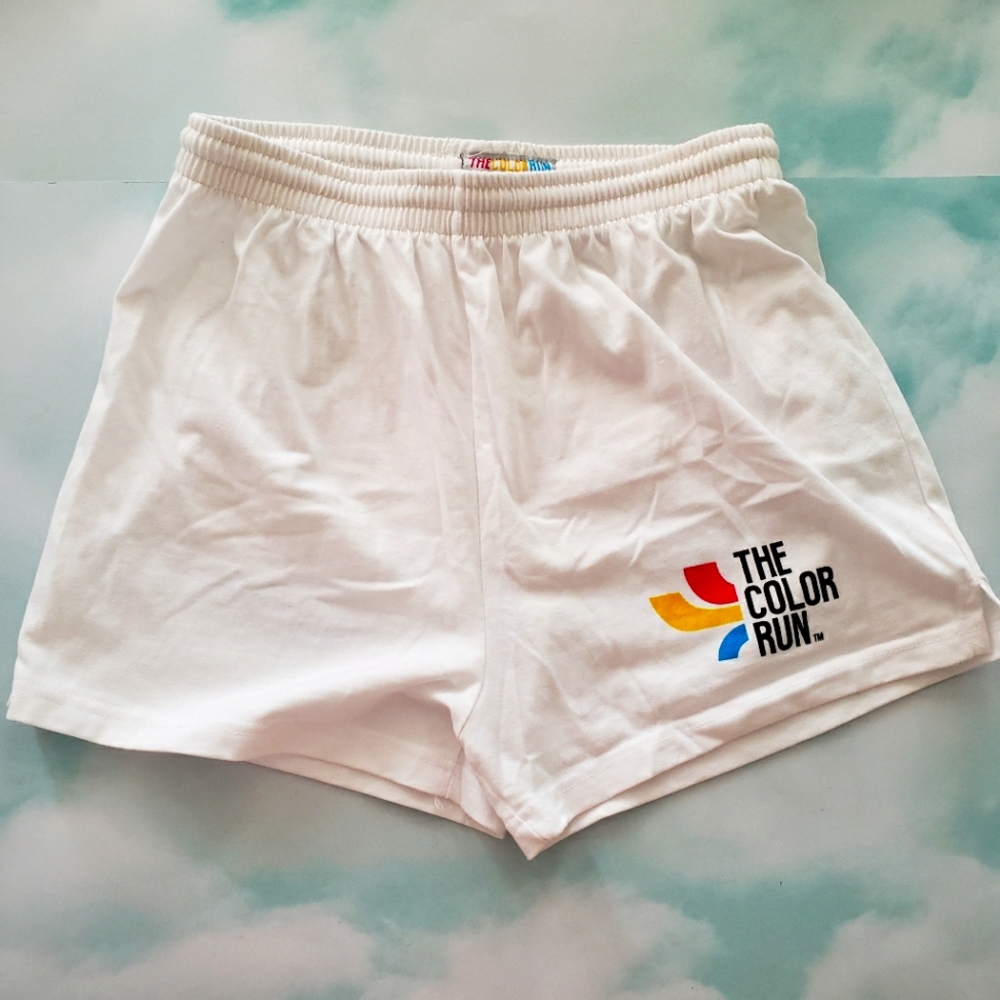 Color Run Sofa Shorts White XL Color This Pink
